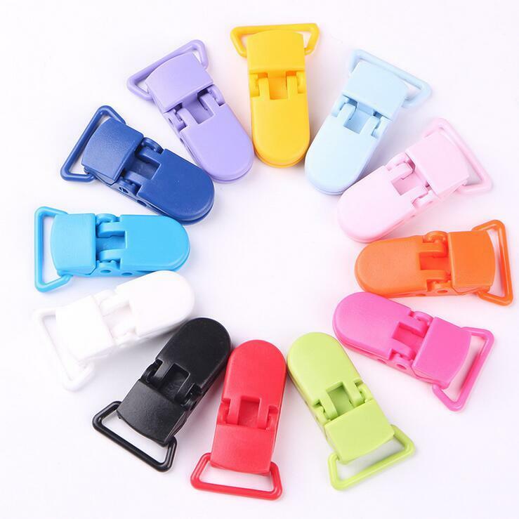 10pcs Baby Safe Dummy Plastic Pacifier Clip Holder Soother Pacifier Chain Making